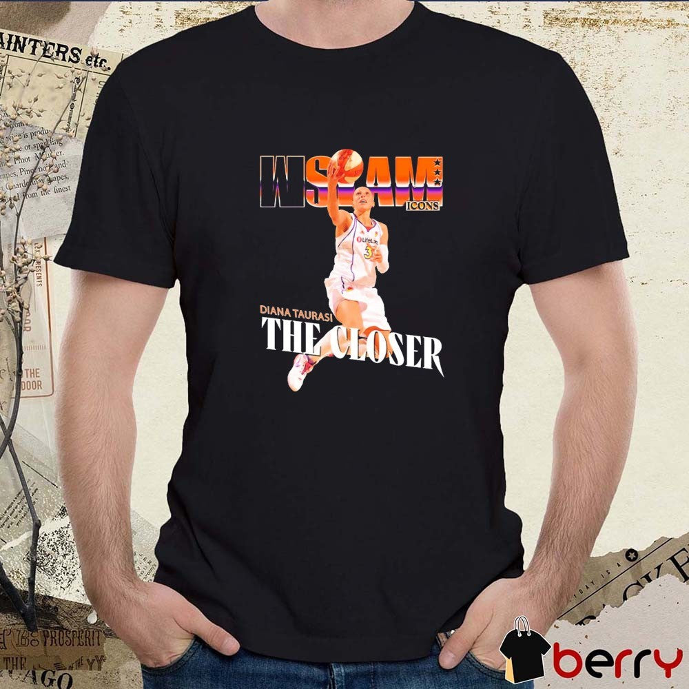 WSLAM Court Origins Cover Diana Taurasi The Closer Mercury Icons t-shirt