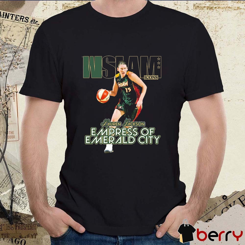 WSLAM Court Origins Cover Lauren Jackson Empress Of Emerald City t-shirt