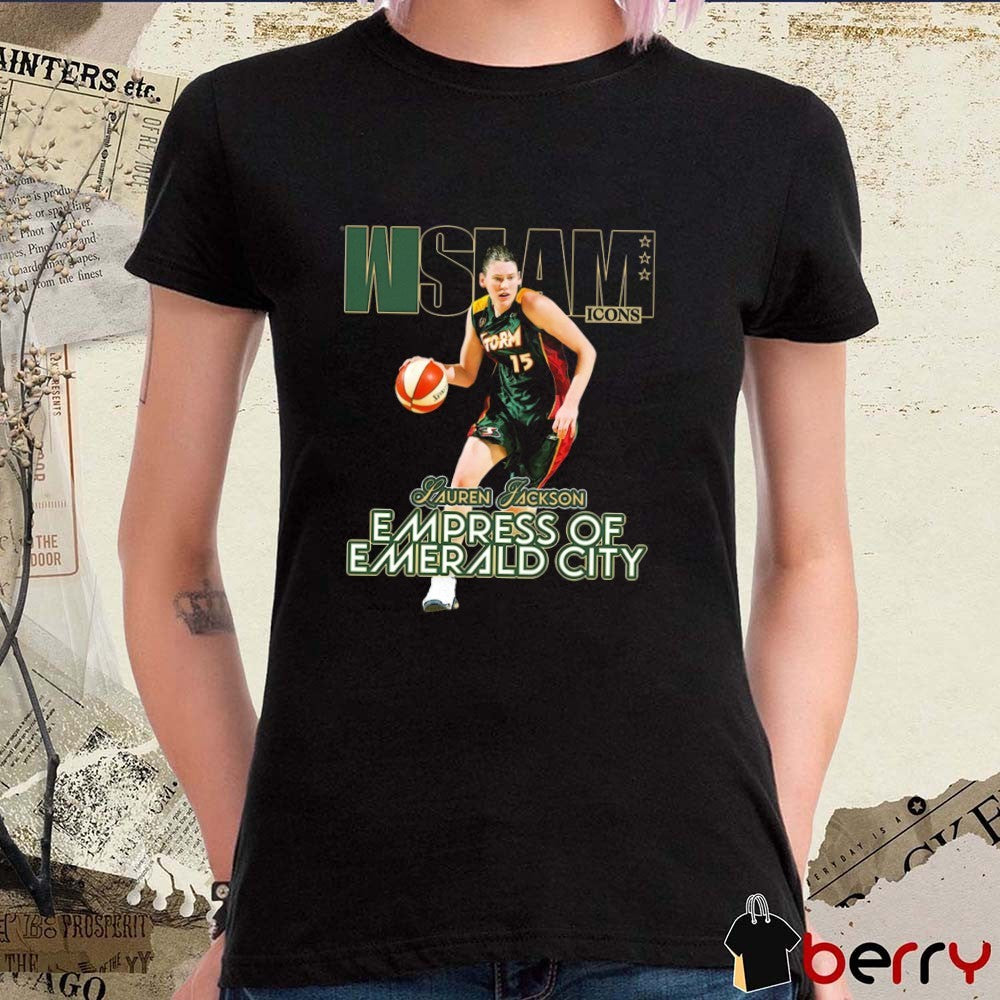 WSLAM Court Origins Cover Lauren Jackson Empress Of Emerald City t-shirt