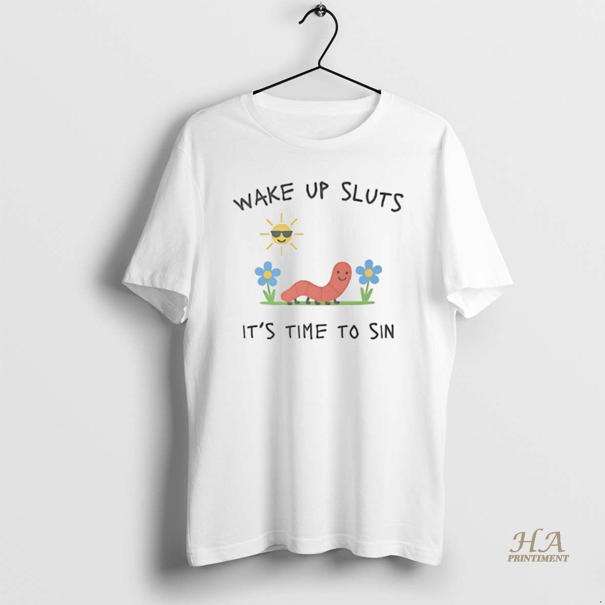 Official Wake Up Sluts Its Time To Sin Worm Shirt Hoodie Sweatshirt | PurePodTees.com