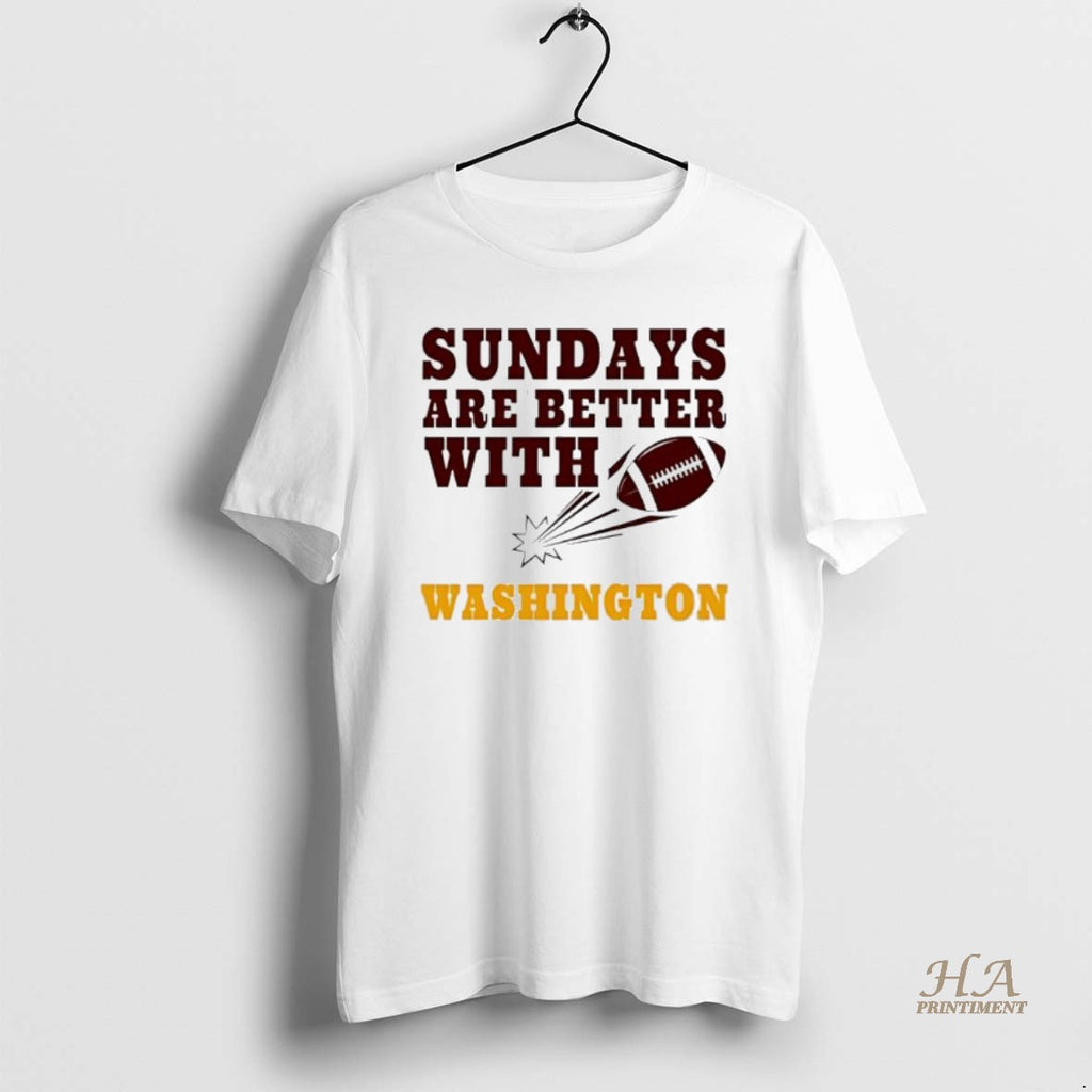 Official Washington Commanders Sundays Are Better With Football Shirt Hoodie Sweatshirt | PurePodTees.com