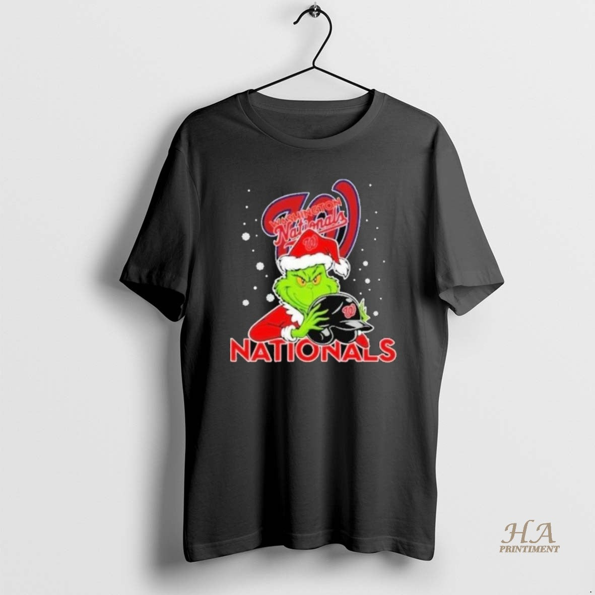 Official Washington Nationals Baseball Grinch Holding Helmet Christmas 2025 Shirts Hoodie Sweatshirt | PurePodTees.com