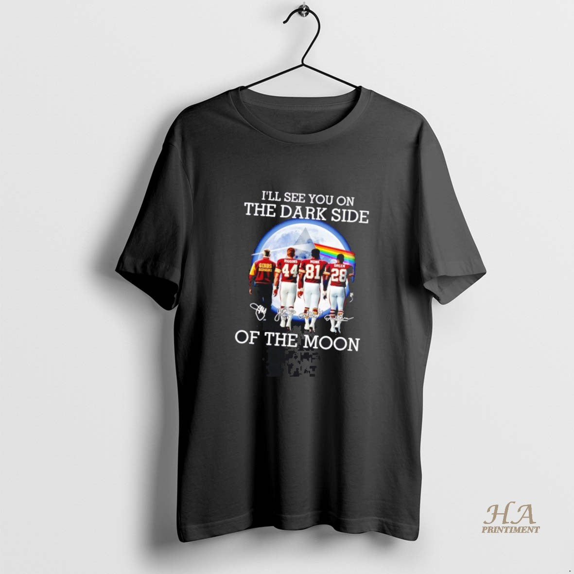 Official Washington Redskins Ill See You On The Dark Side Of The Moon Shirt Hoodie Sweatshirt | PurePodTees.com