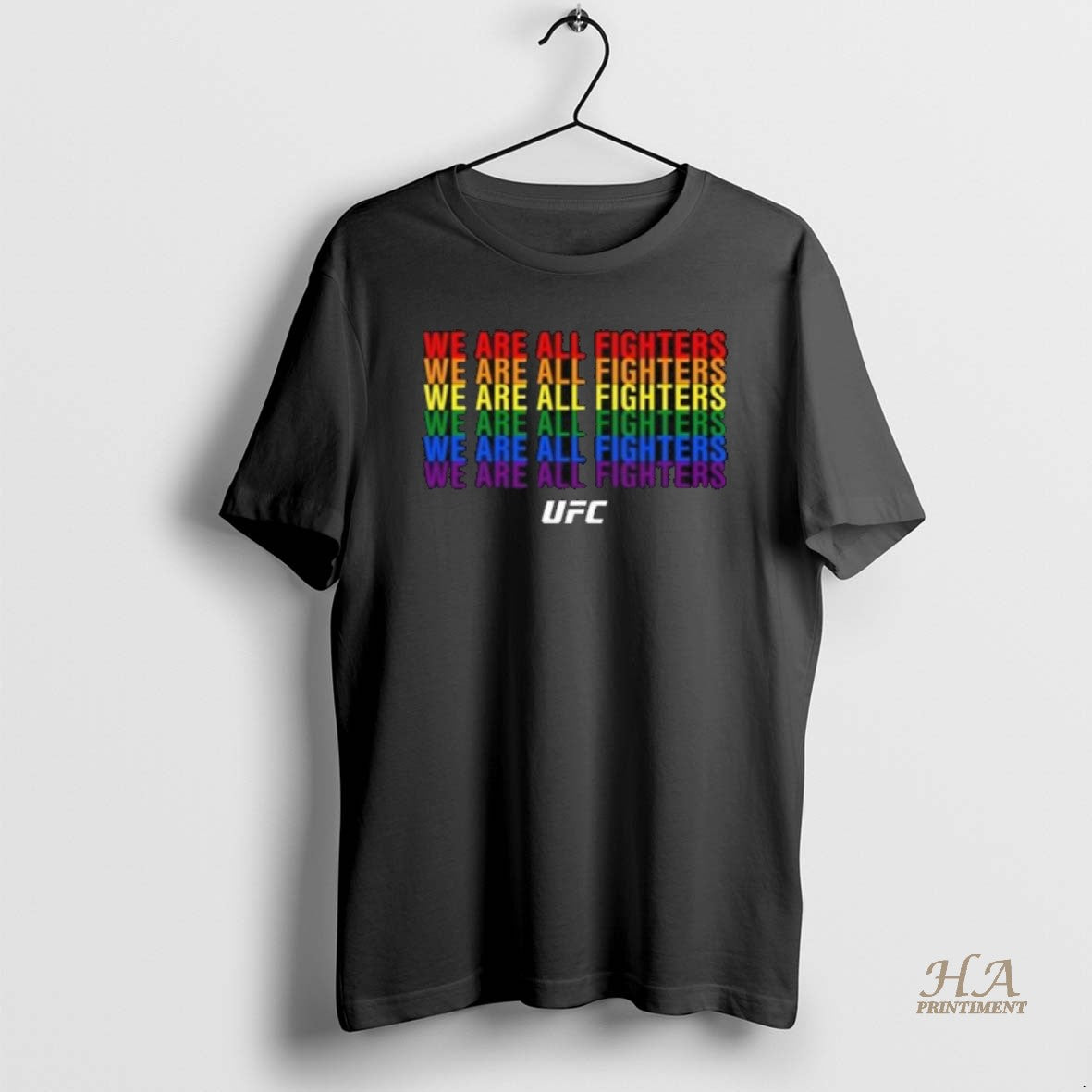 Official We Are All Fighters Ufc Long Sleve Shirt Hoodie Sweatshirt | PurePodTees.com