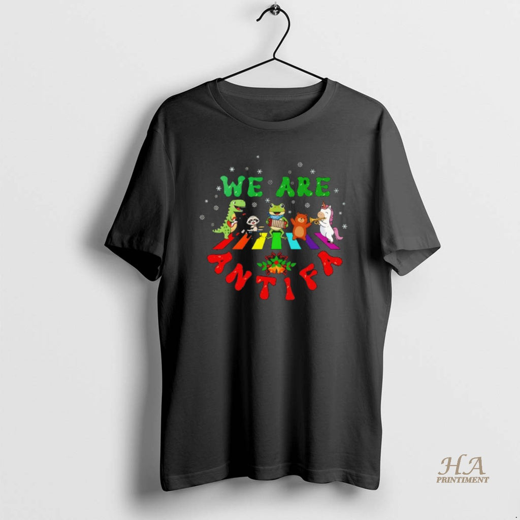 Official We Are Antifa Anti Trump Christmas Shirt Hoodie Sweatshirt | PurePodTees.com