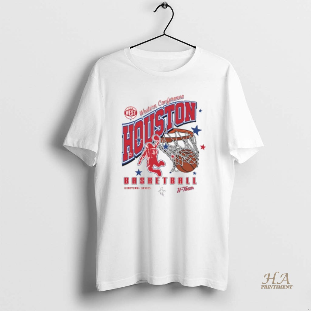 Official Western Conference Houston Rockets 2025 Basketball H Town Shirt Hoodie Sweatshirt | PurePodTees.com