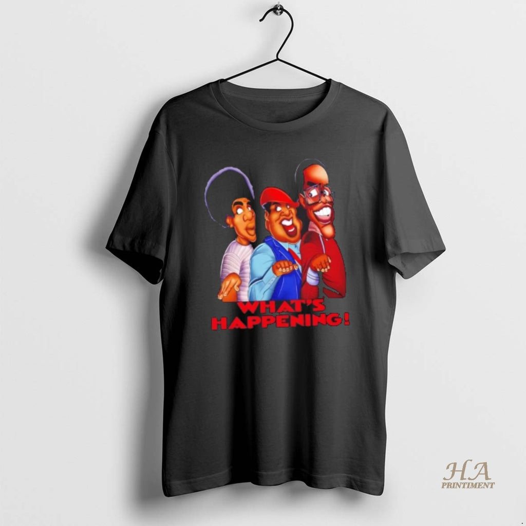 Official Whats Happening 1976 Caricature Vintage Shirt Hoodie Sweatshirt | PurePodTees.com