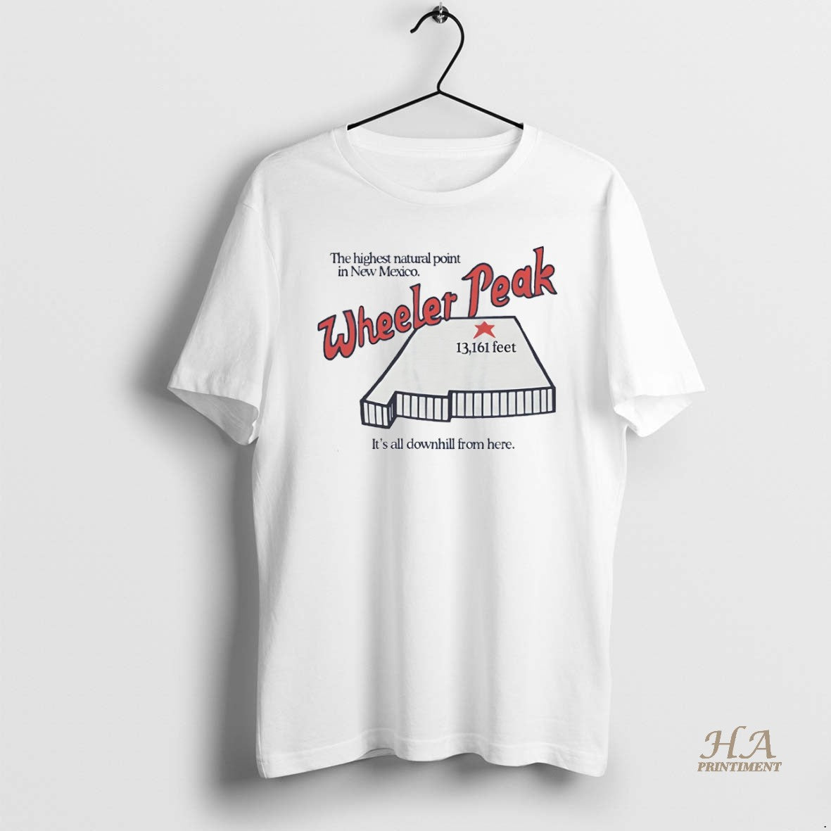 Official Wheeler Peak The Highest Natural Point In New Mexico Shirt Hoodie Sweatshirt | PurePodTees.com