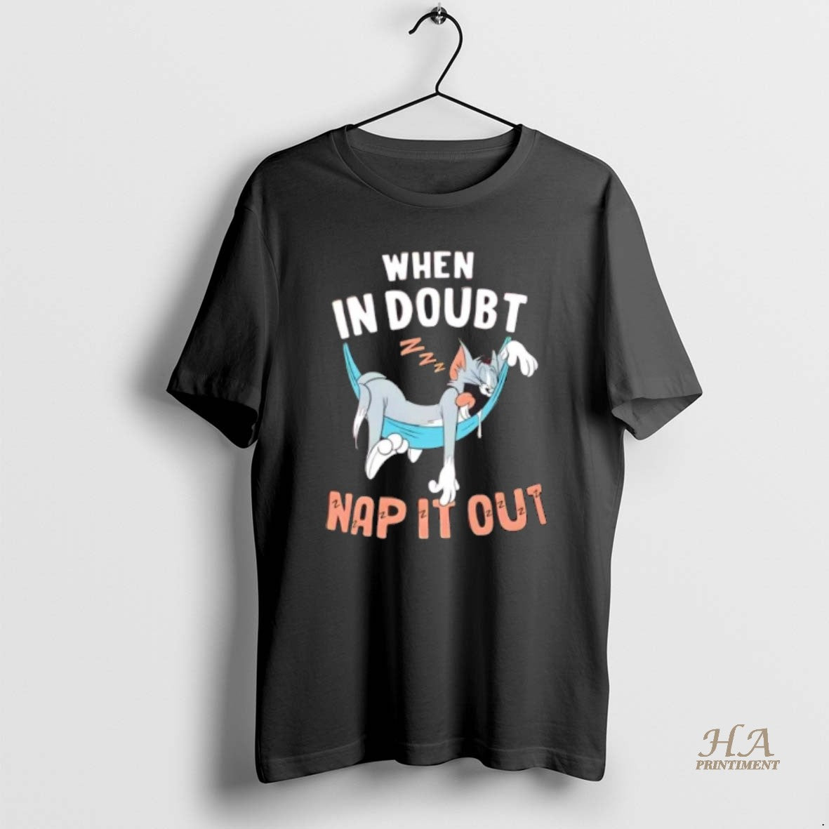 Official When In Doubt Nap It Out Lazy Cat Shirt Hoodie Sweatshirt | PurePodTees.com