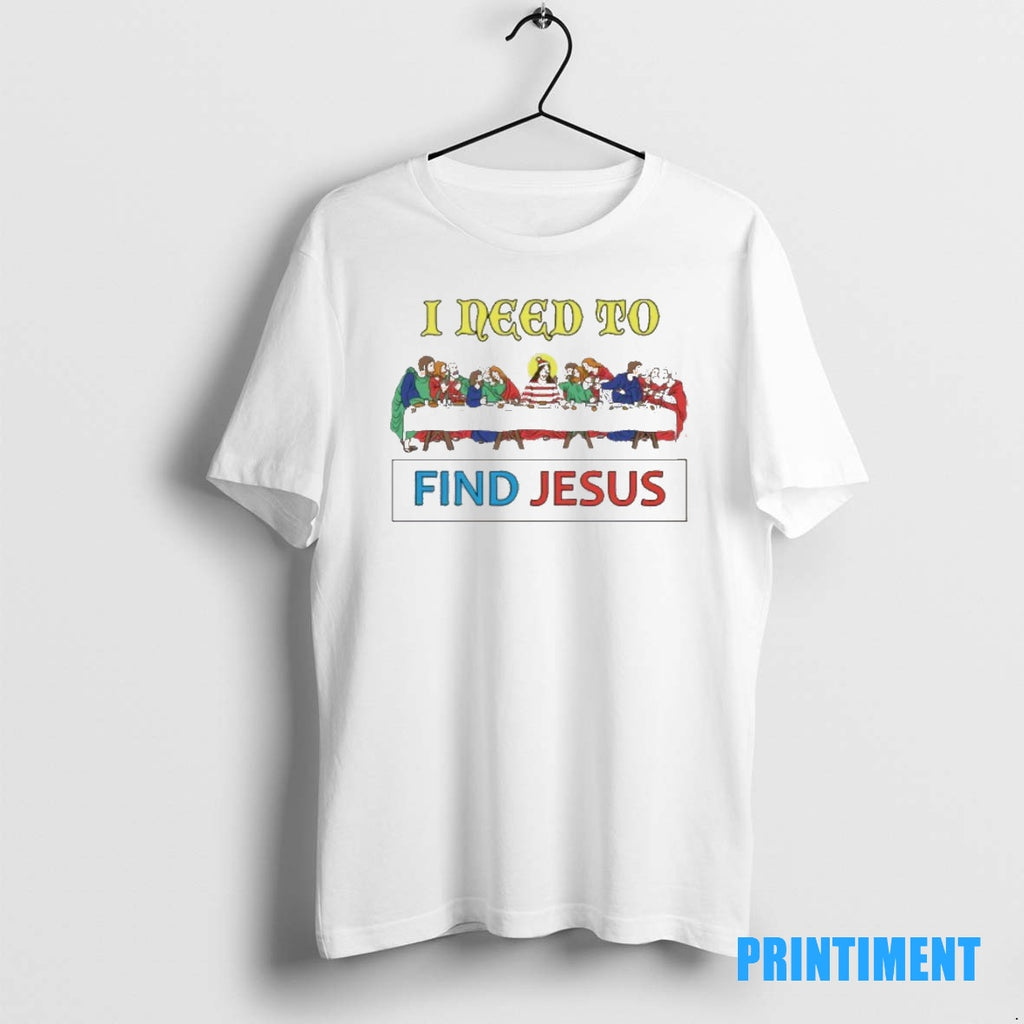 Official Wheres Wally I Need To Find Jesus Tee Sweater