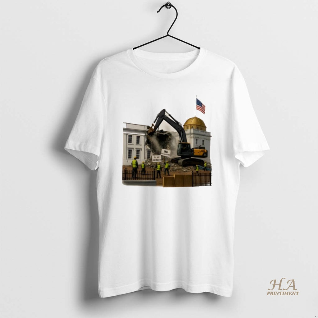 Official White House Ballroom Demolition Protest Anti Trump Shirt Hoodie Sweatshirt | PurePodTees.com