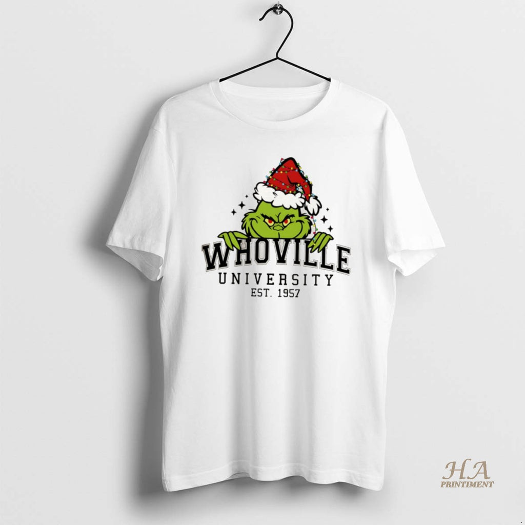 Official Whovillee Christmas Grinch Est 1957 Shirt Hoodie Sweatshirt | PurePodTees.com