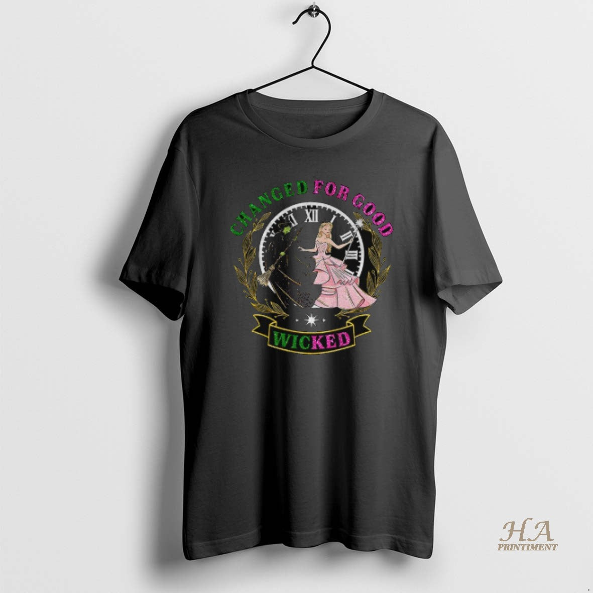 Official Wicked Movie Changed For Good Coquette Bow Glitter Wicked Shirt Hoodie Sweatshirt | PurePodTees.com