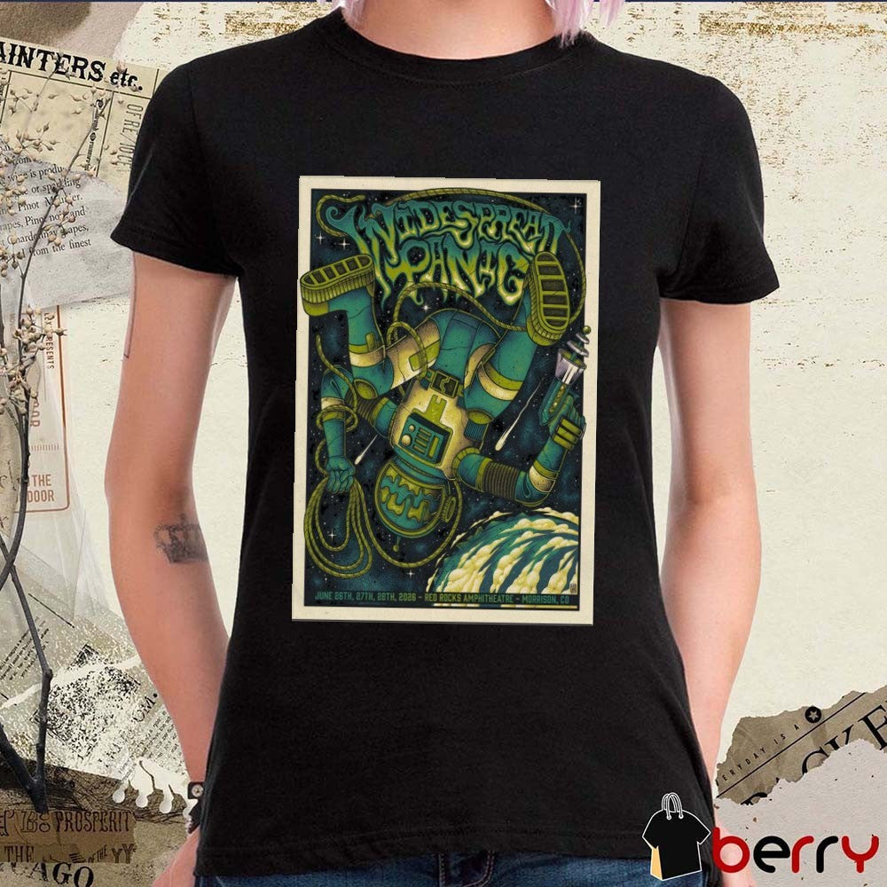 Widespread Panic Rocks Shows June 26-28 2026 Red Rocks Amphitheatre Morrison CO Poster t-shirt