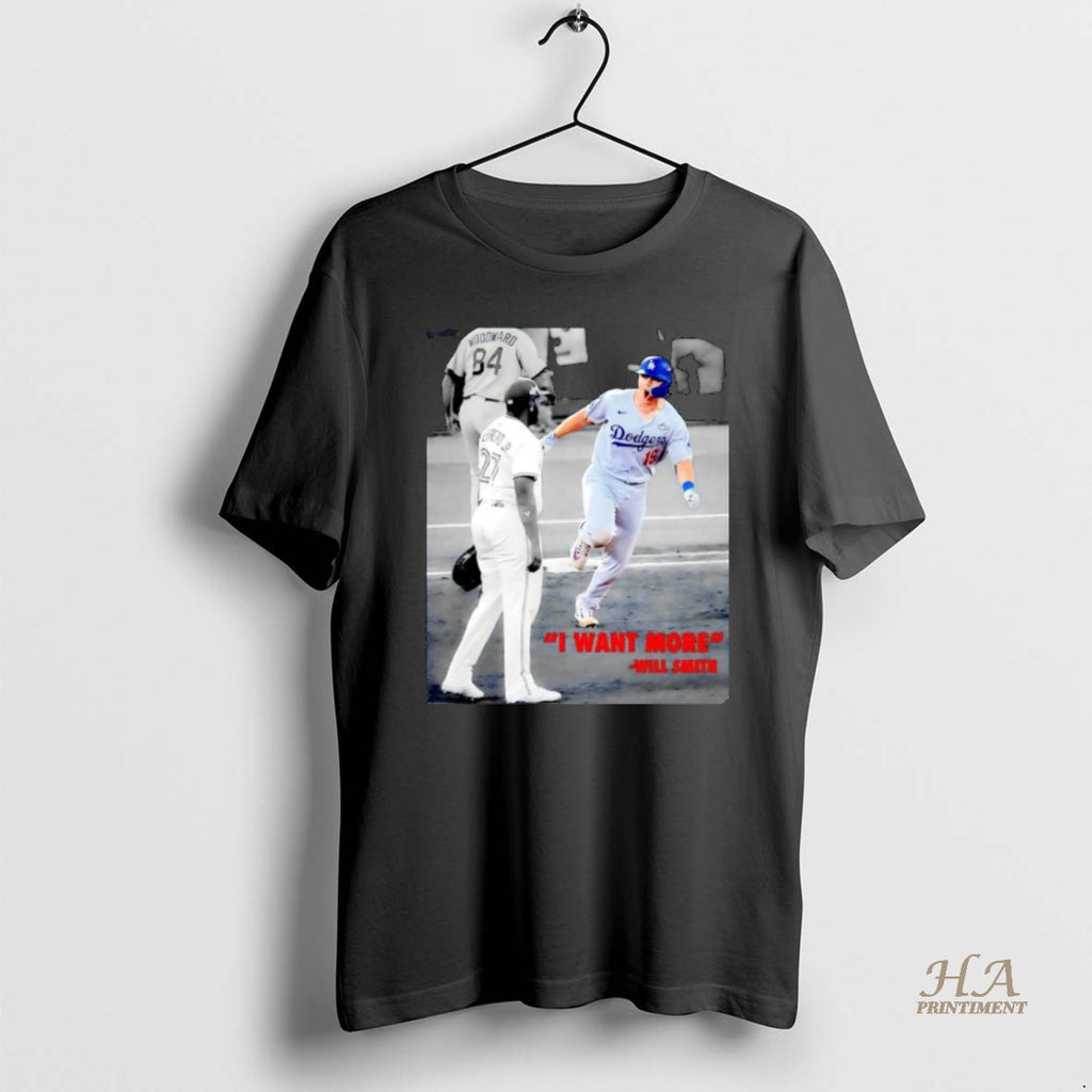 Official Will Smith I Want More La Dodgers Champions Christmas Shirt Hoodie Sweatshirt | PurePodTees.com