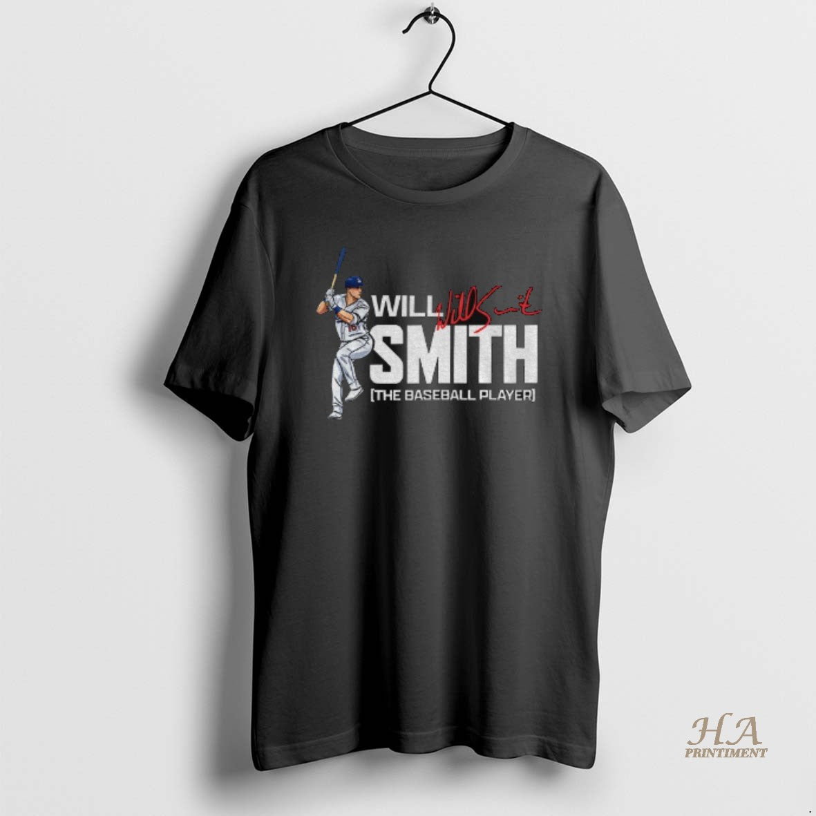 Official Will Smith Posing Los Angeles Dodgers Mlb The Baseball Player Signature Shirt Hoodie Sweatshirt | PurePodTees.com
