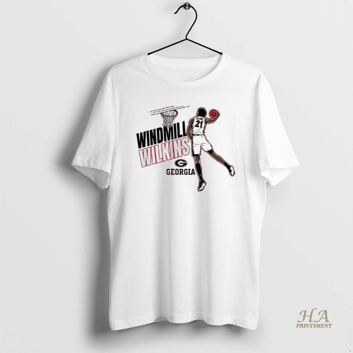 Official Windmill Jake Wilkins Georgia Bulldogs Basketball Cartoon Shirt Hoodie Sweatshirt | PurePodTees.com