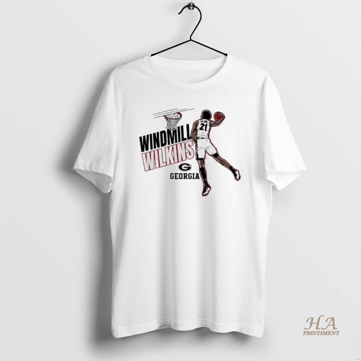 Official Windmill Jake Wilkins Georgia Bulldogs Basketball Shirt Hoodie Sweatshirt | PurePodTees.com