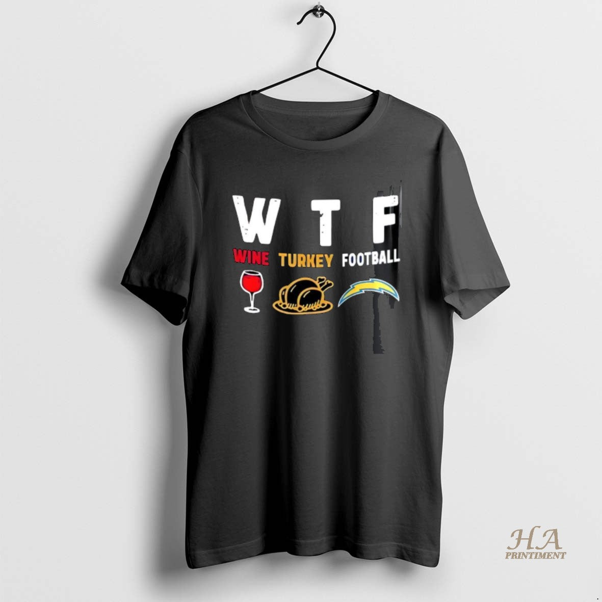Official Wine Turkey Los Angeles Chargers Football Thanksgiving Shirt Hoodie Sweatshirt | PurePodTees.com