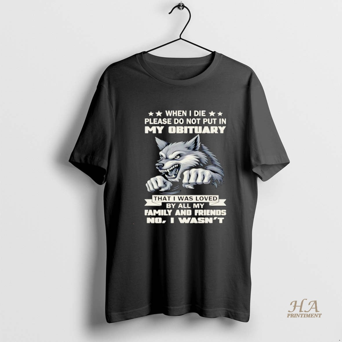 Official Wolf When I Die Please Do Not Put In My Obituary Christmas Shirt Hoodie Sweatshirt | PurePodTees.com