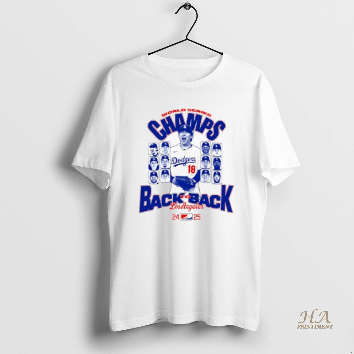 Official World Series Champs Los Angeles Dodgers Back To Back Players Shirt Hoodie Sweatshirt | PurePodTees.com