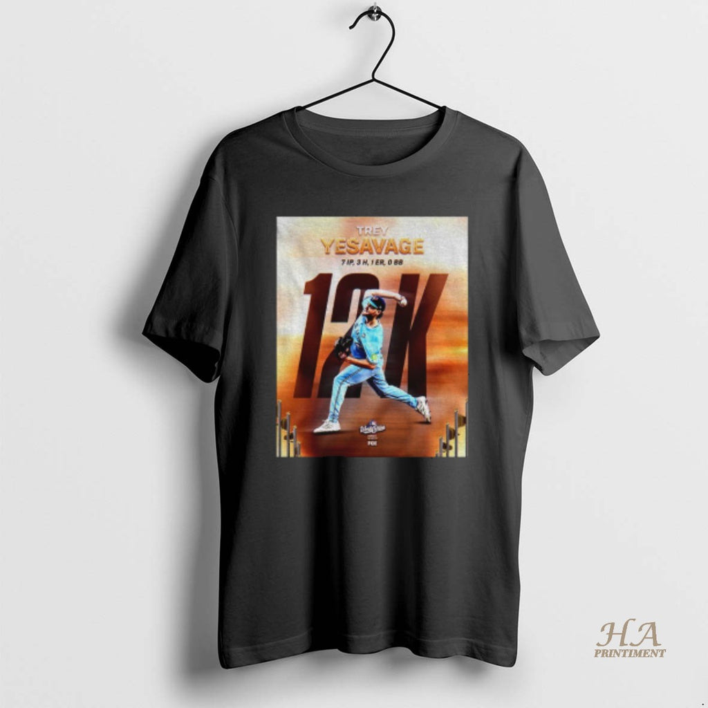 Official World Series Masterpiece Trey Yesavage 12k 7ip 1er Shirt Hoodie Sweatshirt | PurePodTees.com