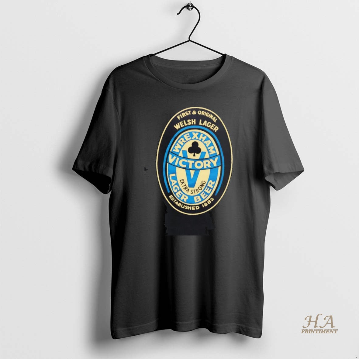Official Wrexham Lager Est 1882 Victory Extra Strong Shirt Hoodie Sweatshirt | PurePodTees.com