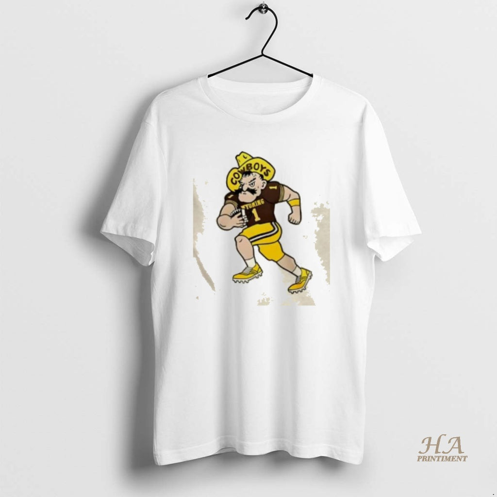 Official Wyoming Cowboy Football Focus Mode 2 Sided Shirt Hoodie Sweatshirt | PurePodTees.com