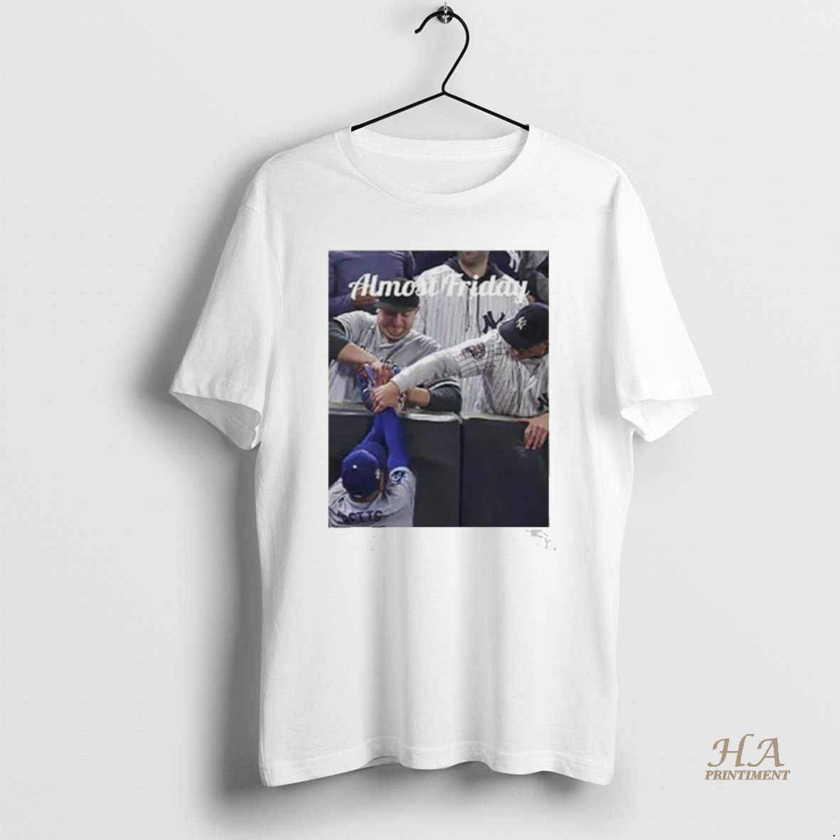 Official Yankees Fans Grabbing Mookie Betts Glove Almost Friday Shirt Hoodie Sweatshirt | PurePodTees.com