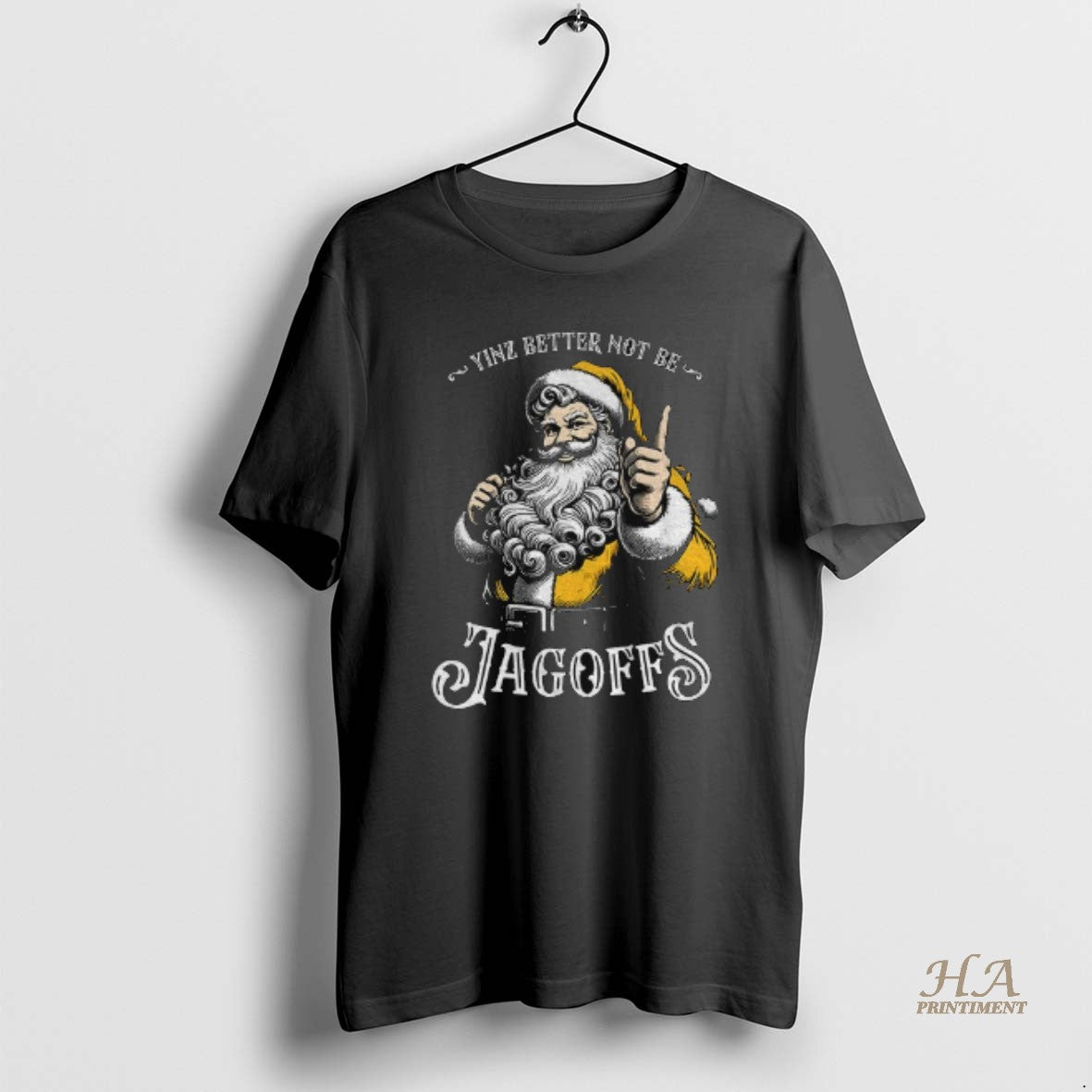 Official Yinz Better Not Be Jagoffs Santa Claus Merry Christmas Shirt Hoodie Sweatshirt | PurePodTees.com