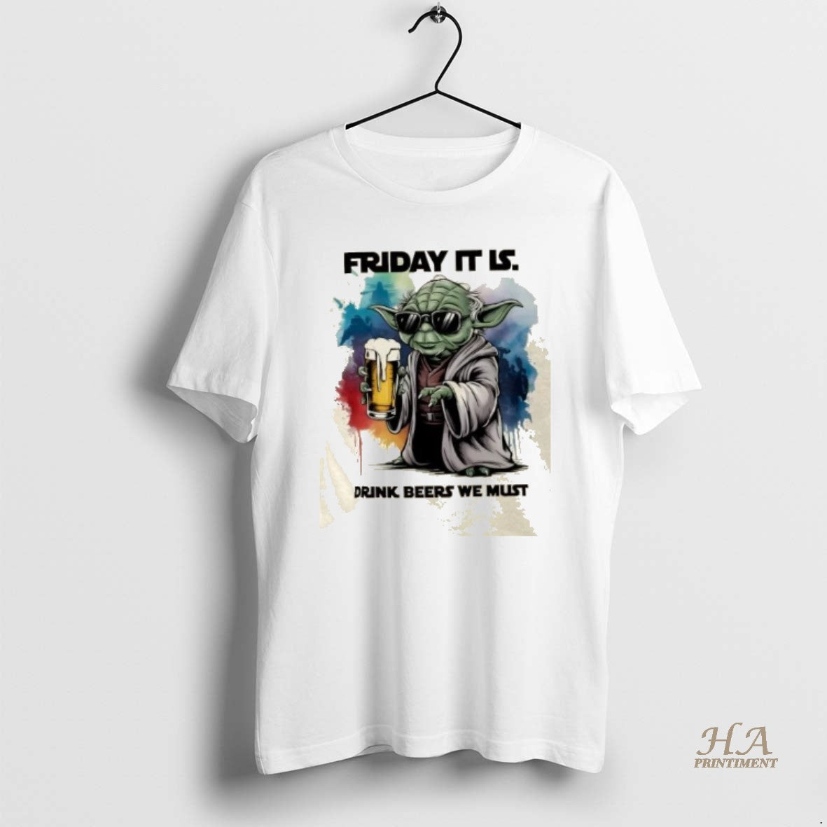 Official Yoda Old Master Friday It Is Drink Beers We Must Shirt Hoodie Sweatshirt | PurePodTees.com