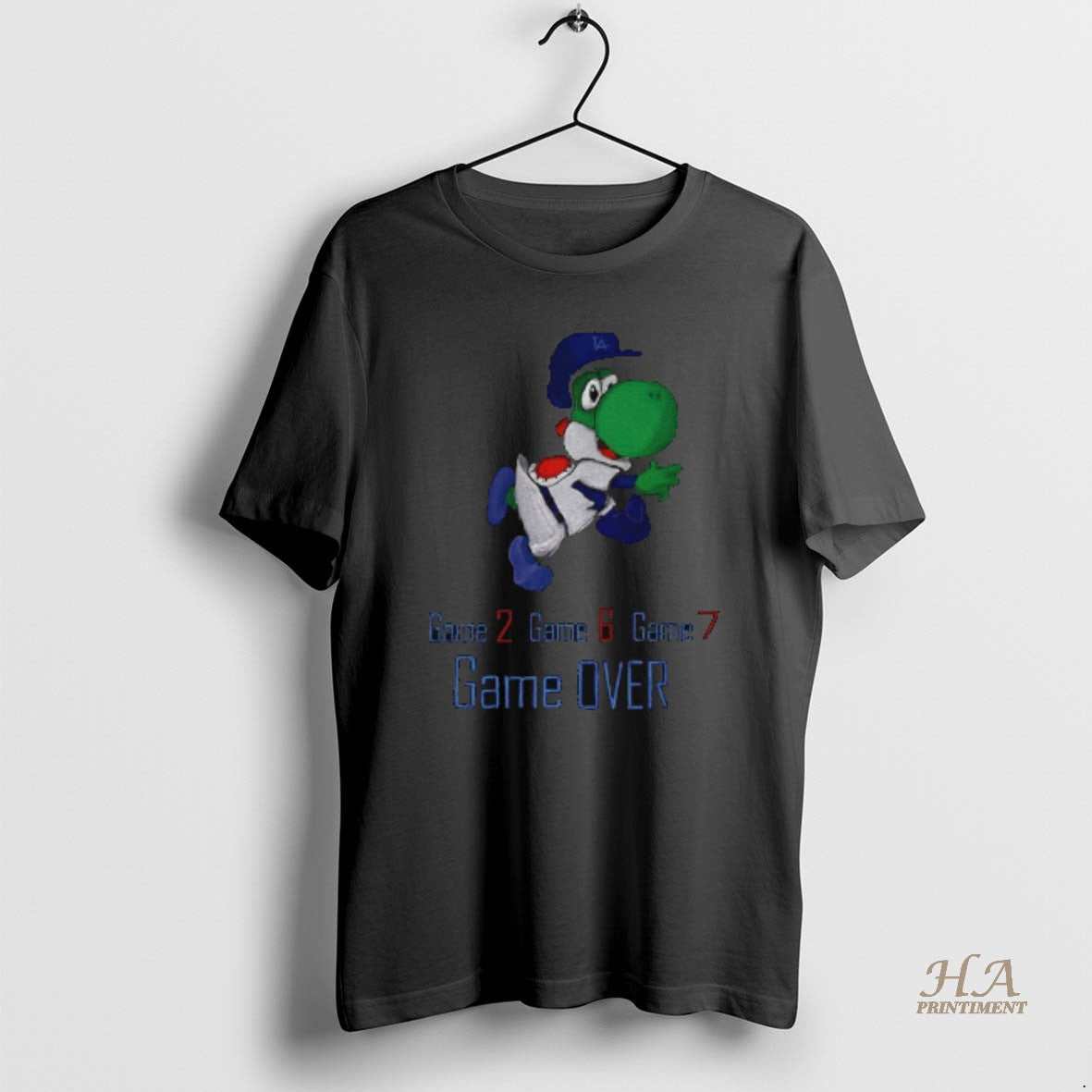 Official Yoshi Game Over Game 2 Game 6 Game 7 Los Angeles Dodgers Mlb Baseball Shirt Hoodie Sweatshirt | PurePodTees.com
