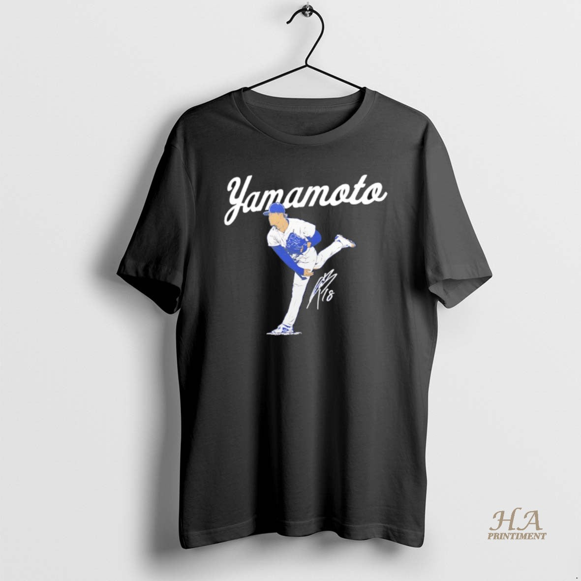 Official Yoshinobu Yamamoto La Dodgers World Series Player Signature Shirt Hoodie Sweatshirt | PurePodTees.com