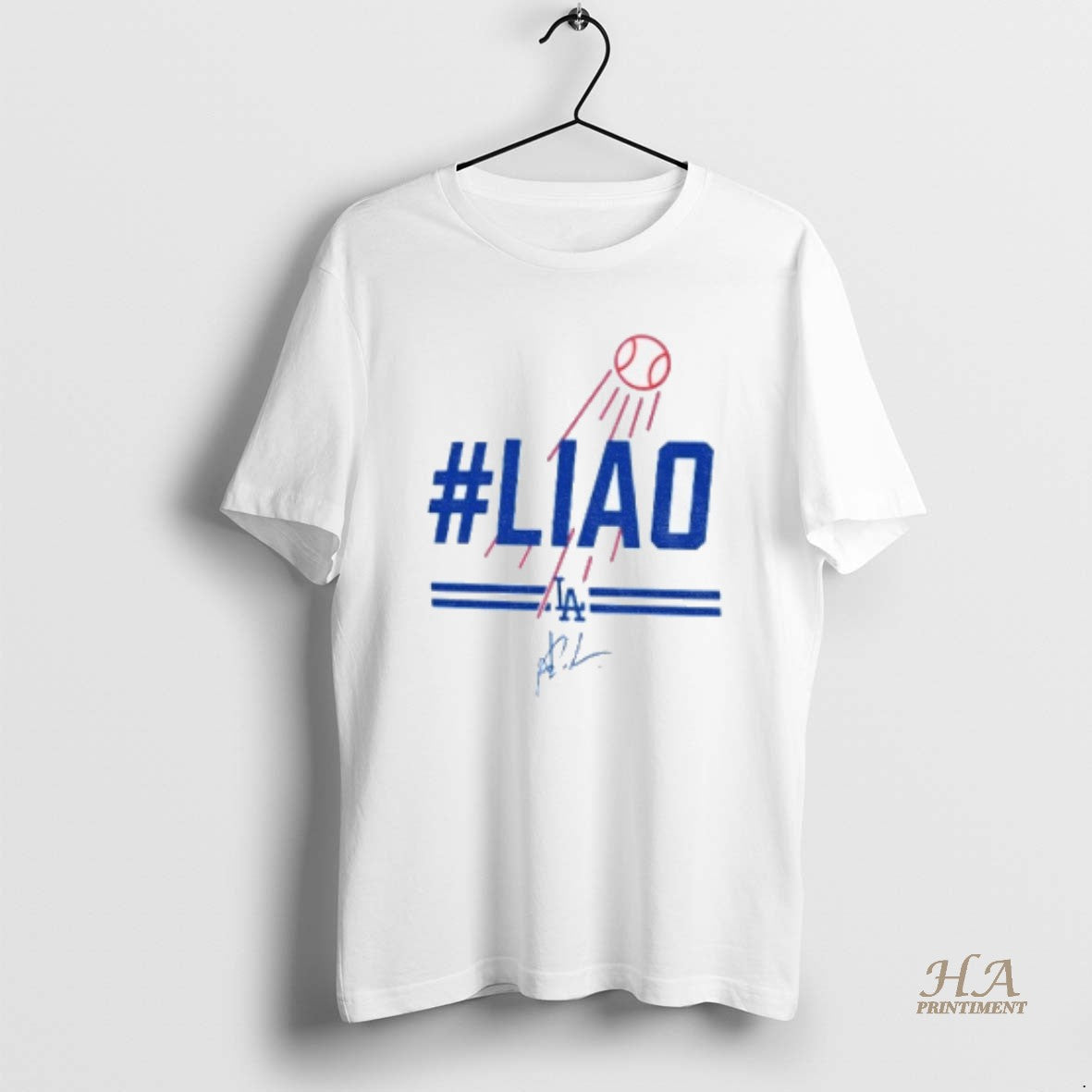 Official Yoshinobu Yamamoto Liao Signature Dodgers Baseball Shirt Hoodie Sweatshirt | PurePodTees.com
