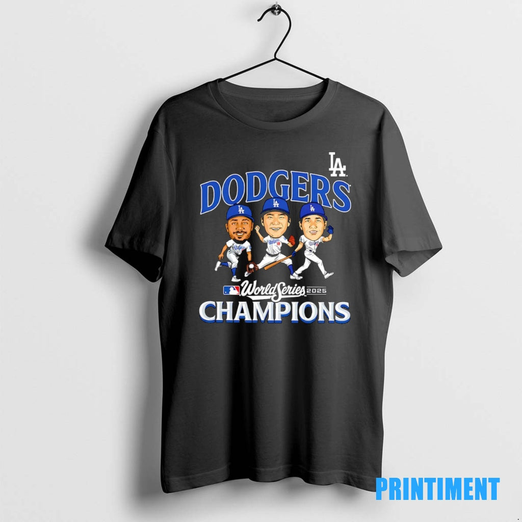 Official Yoshinobu Yamamoto Mookie Betts And Shohei Ohtani Los Angeles Dodgers World Series Champions 2025 Shirt Hoodie...