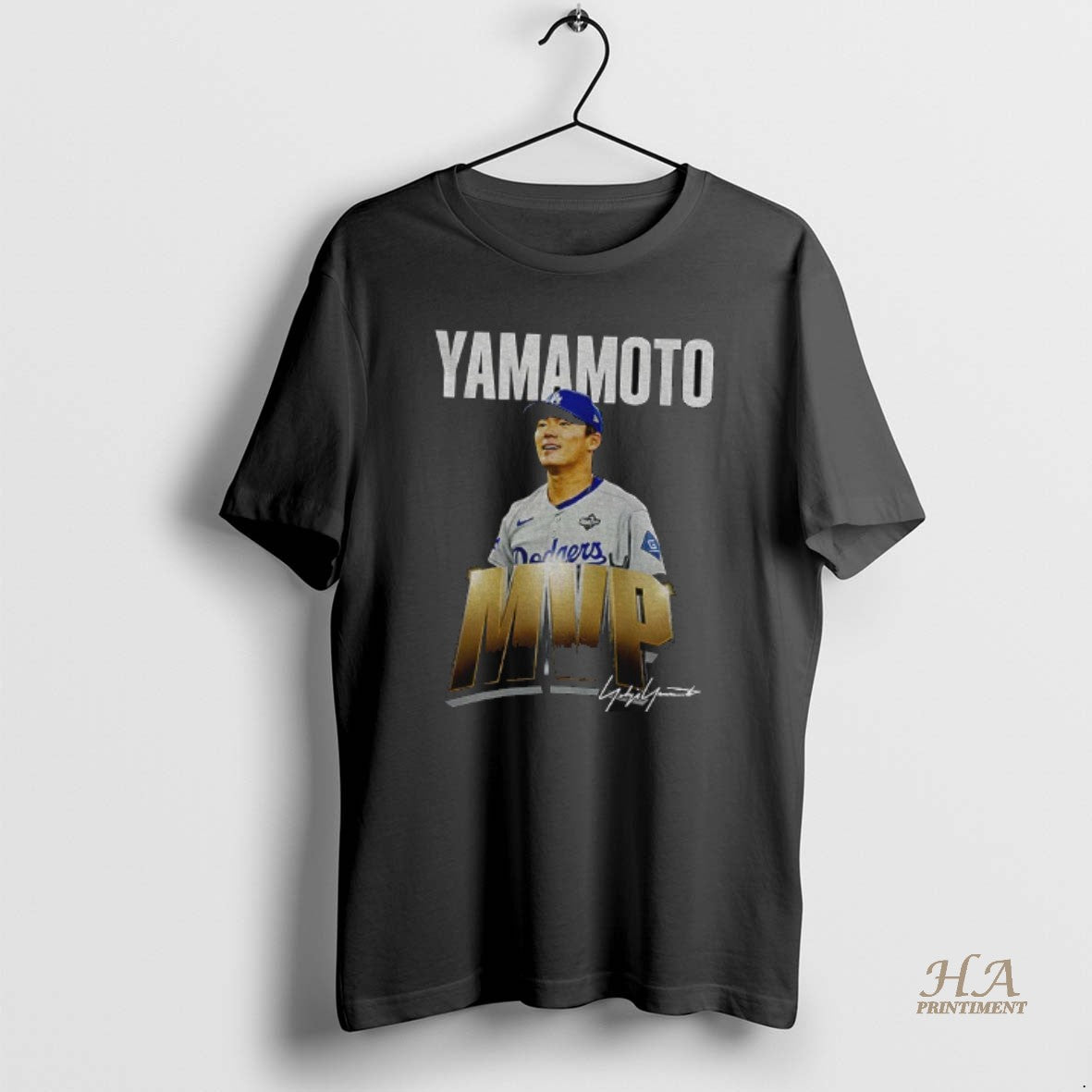 Official Yoshinobu Yamamoto World Series 2025 Mvp Signed Shirt Hoodie Sweatshirt | PurePodTees.com