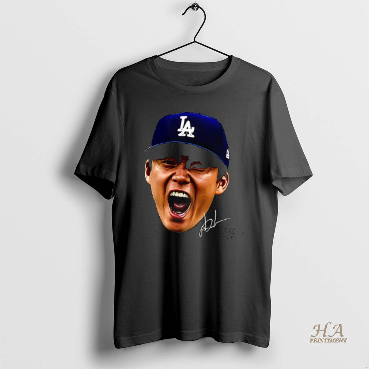 Official Yoshinobu Yamamoto World Series Champions 2025 Big Head Signature Shirt Hoodie Sweatshirt | PurePodTees.com