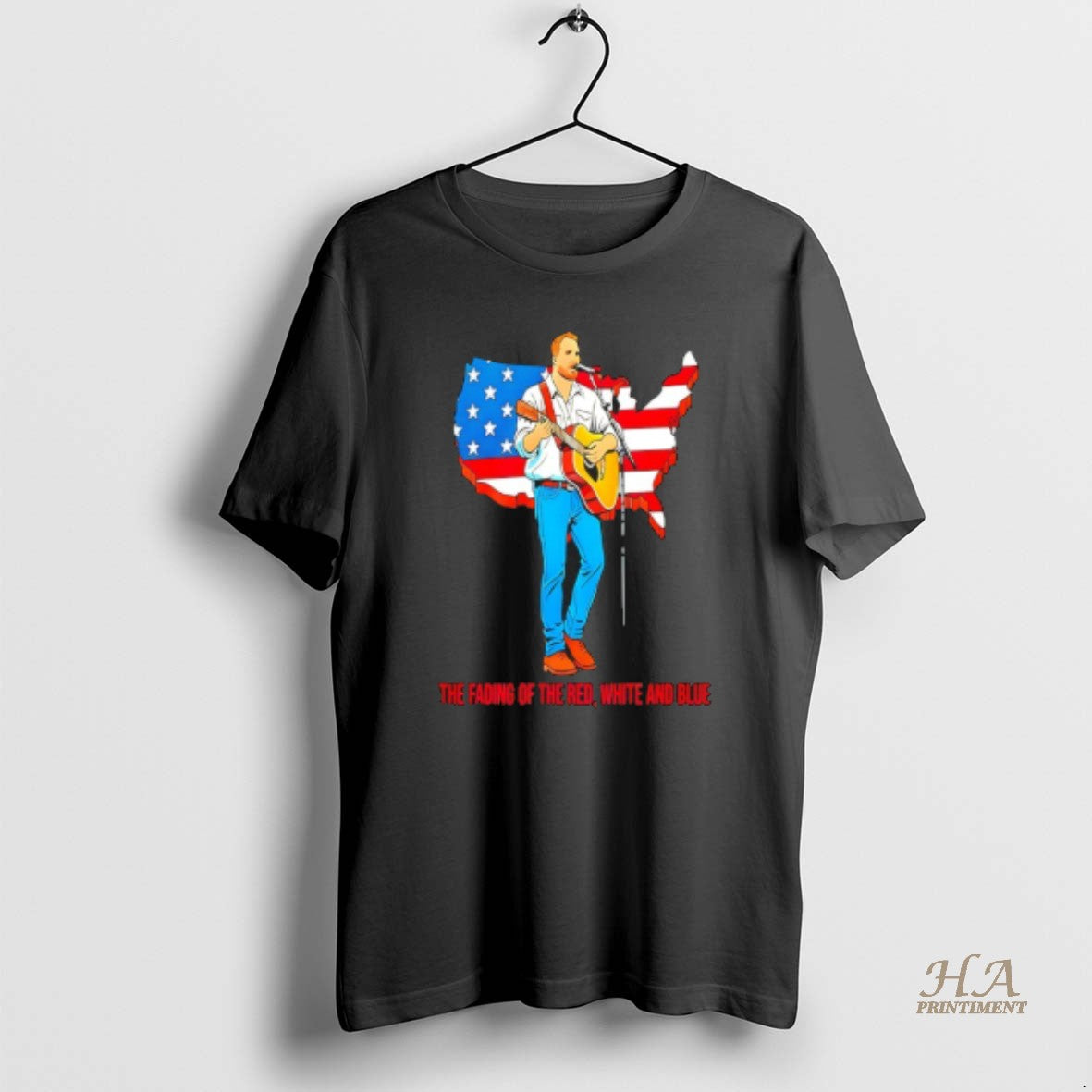 Official Zach Bryan The Fading Of The Red White And Blue Shirt Hoodie Sweatshirt | PurePodTees.com