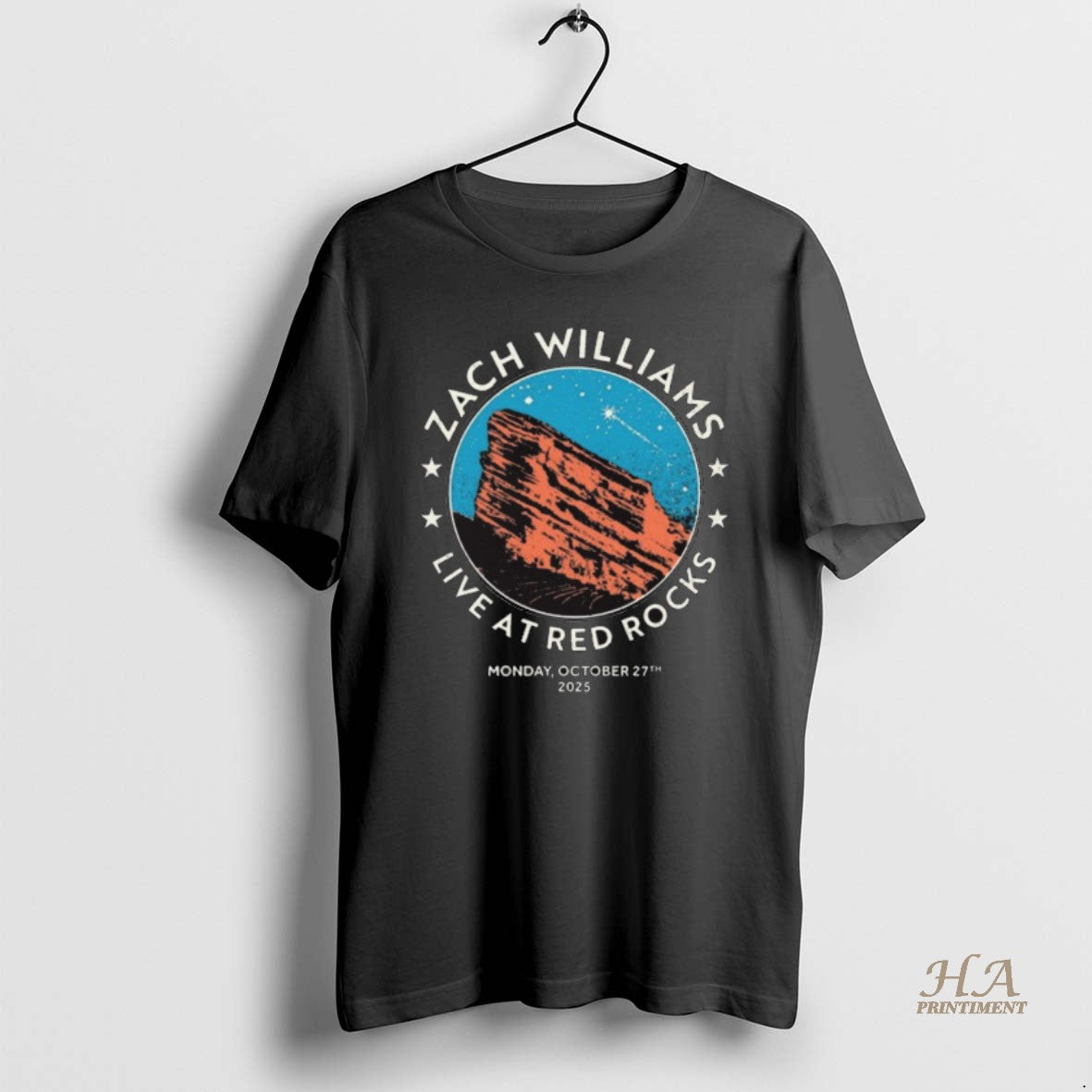 Official Zach Williams October 27 2025 Live At Red Rocks Morrison Colorado Tour Shirt Hoodie Sweatshirt | PurePodTees.com