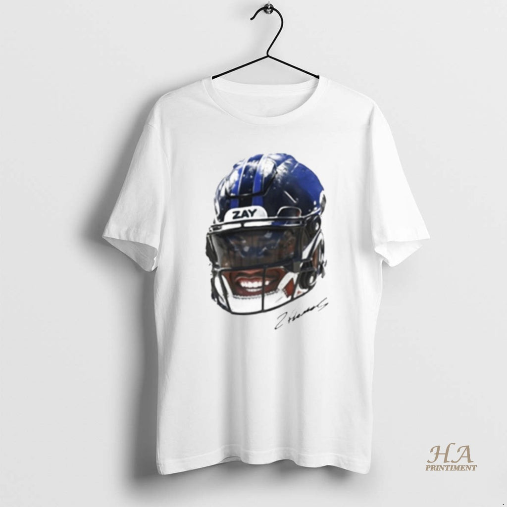 Official Zay Flowers Signature Football Portrait Shirt Hoodie Sweatshirt | PurePodTees.com