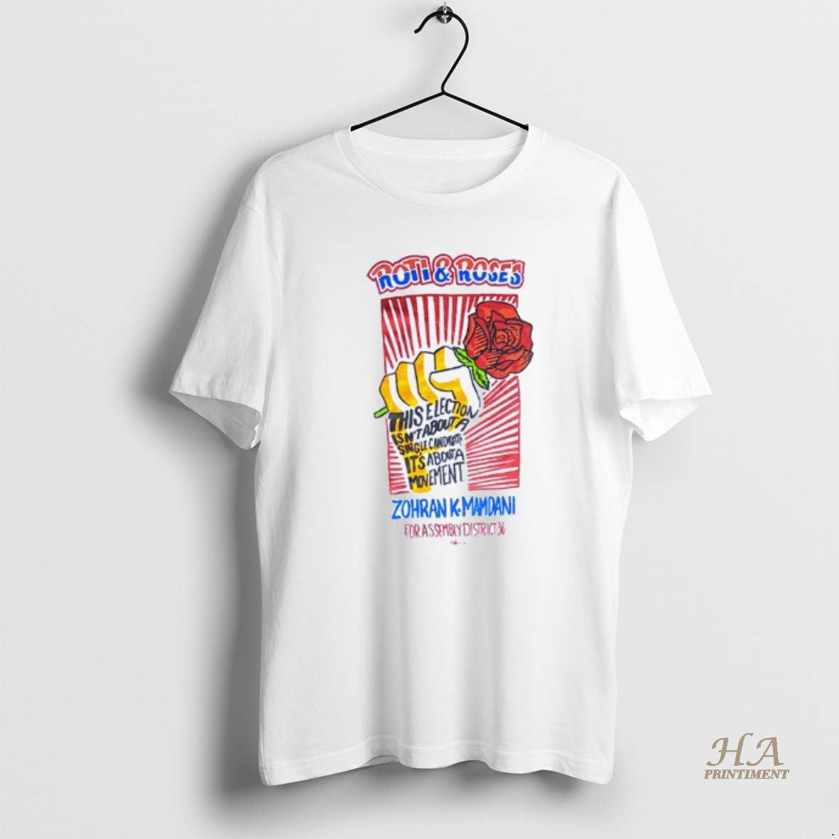 Official Zohran Kwame Mamdani Roti And Roses Shirt Hoodie Sweatshirt | PurePodTees.com