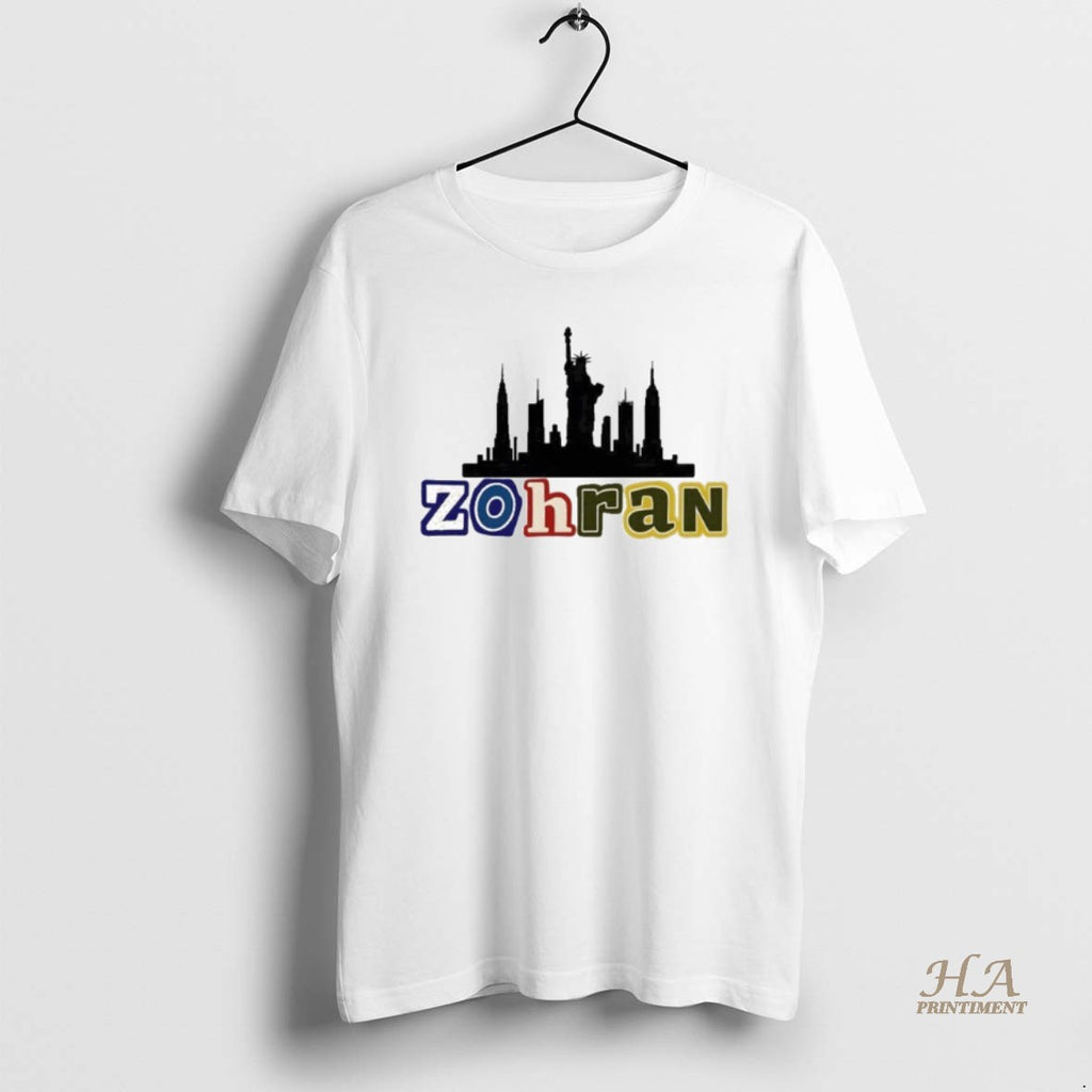Official Zohran Mamdani For New York Nyc Skyline Shirt Hoodie Sweatshirt | PurePodTees.com