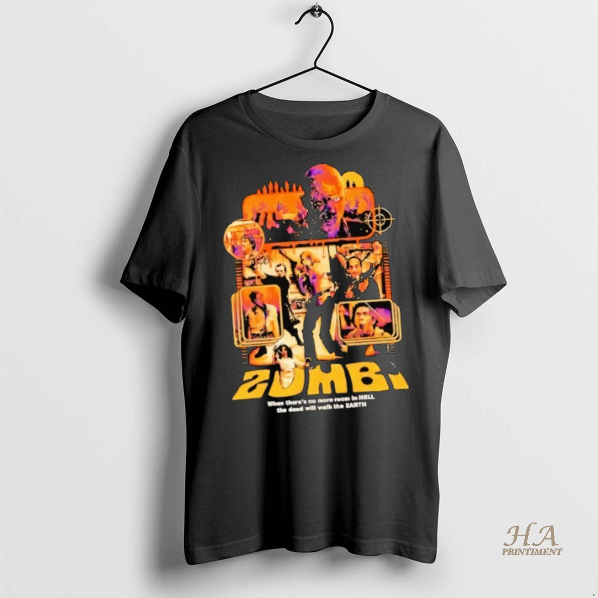 Official Zombi When Theres No More Room In Hell The Dead Will Walk The Earth Shirt Hoodie Sweatshirt | PurePodTees.com