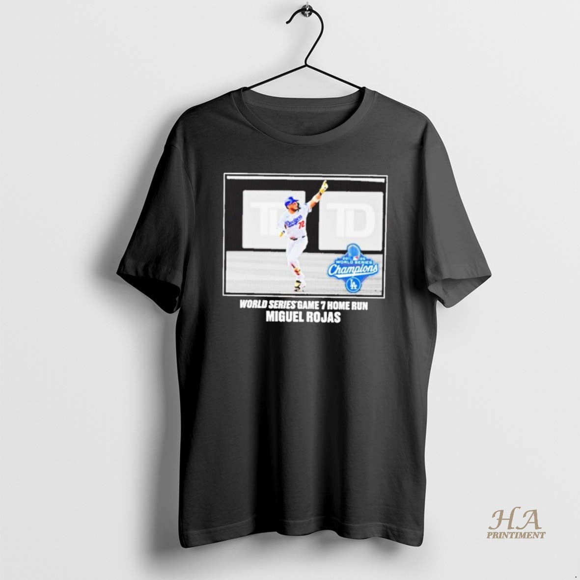 Official Ahkigscn Miguel Rojas Los Angeles Dodgers 2025 World Series Champions Moment Shirt Hoodie Sweatshirt