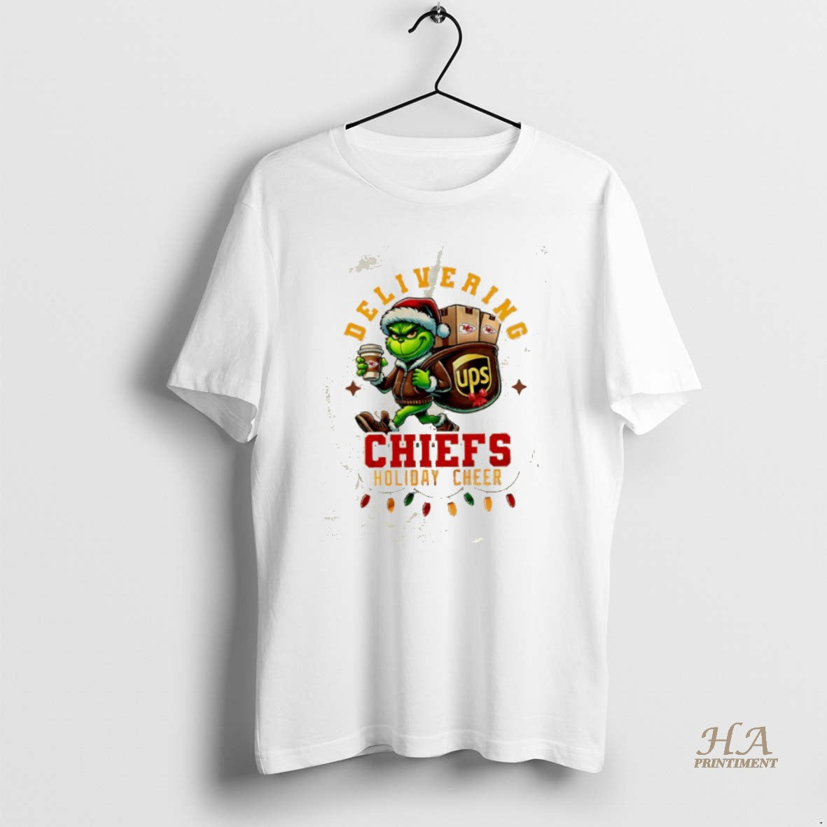 Official Inhdogpl Kansas City Chiefs Grinch Delivering Ups Holiday Cheer Christmas Shirt Hoodie Sweatshirt | PurePodTees.com