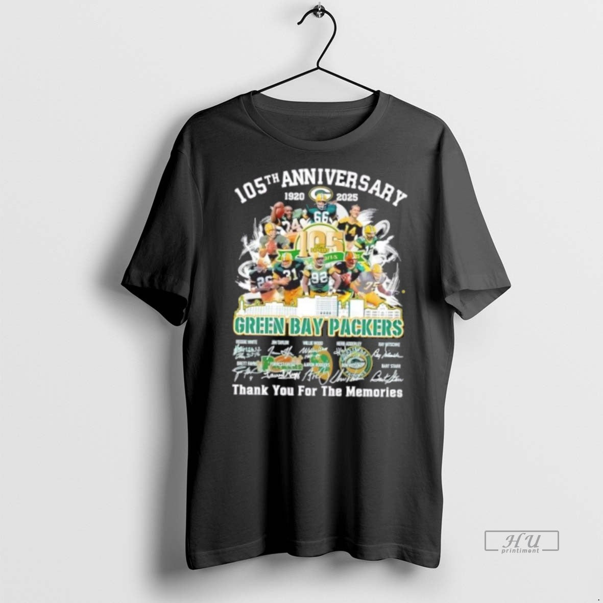 Officials 105th Anniversary 1920 2025 Green Bay Packers Legends Thank You For The Memories Premium Shirt Hoodie Sweatshirt
