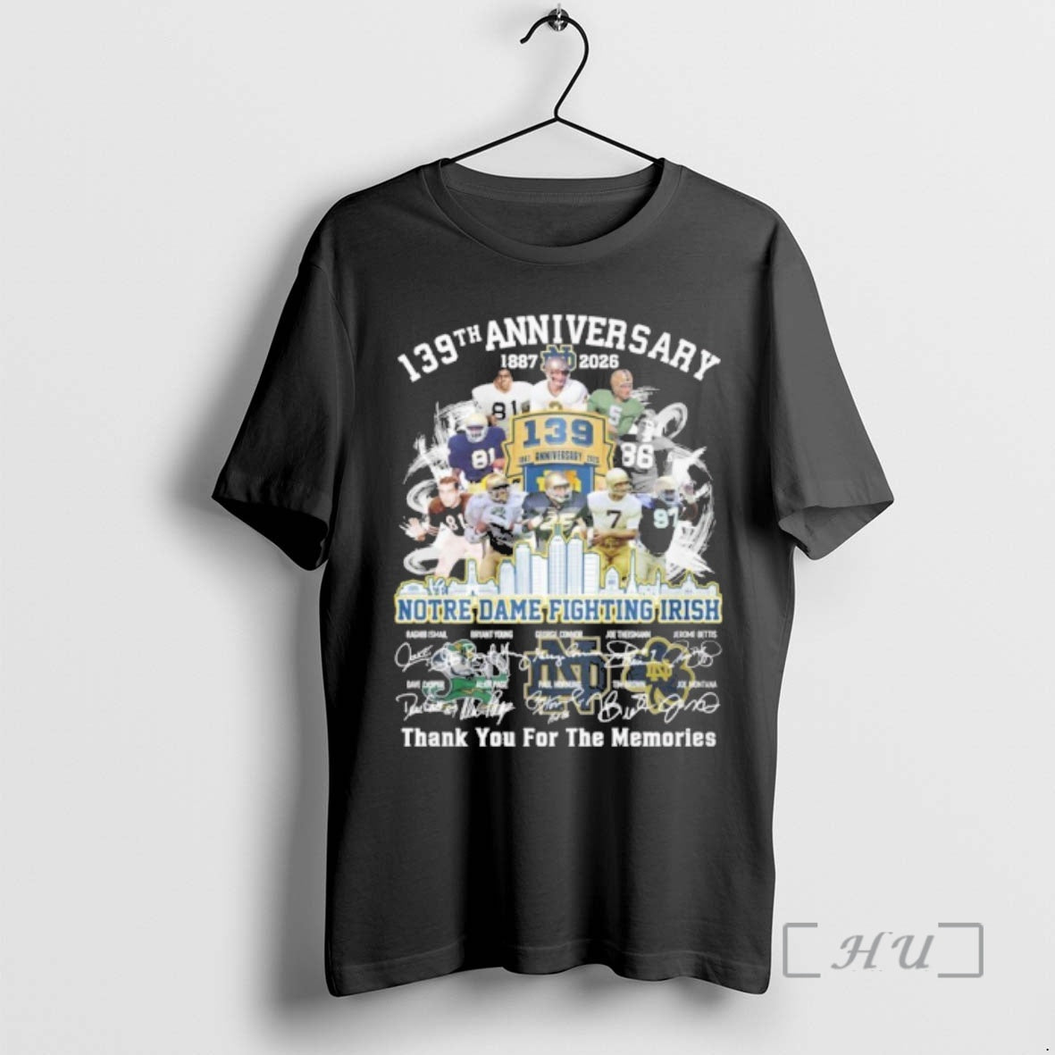 Officials 139th Anniversary 1887 2026 Notre Dame Fighting Irish Teams Shirt Hoodie Sweatshirt | PurePodTees.com