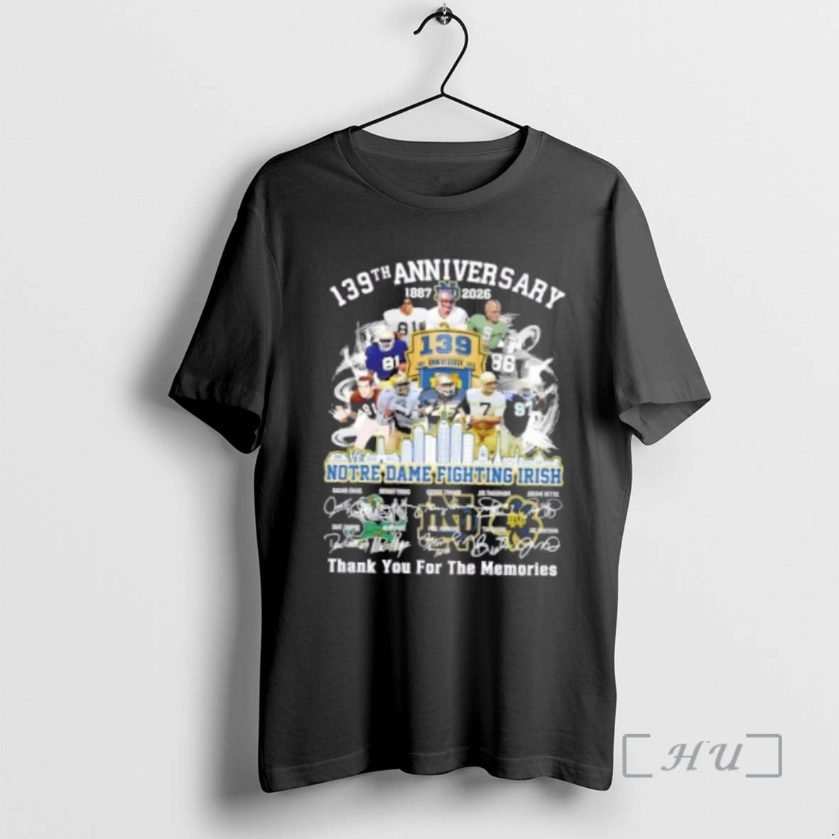 Officials 139th Anniversary 1887 2026 Notre Dame Fighting Irish Legends Thank You For The Memories Shirt Hoodie Sweatshirt