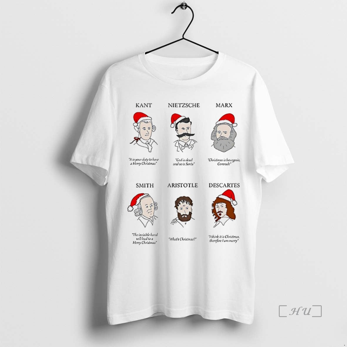 Officials 1m1dw3f3 Christmas Philosophers Funny White Shirt Hoodie Sweatshirt | PurePodTees.com