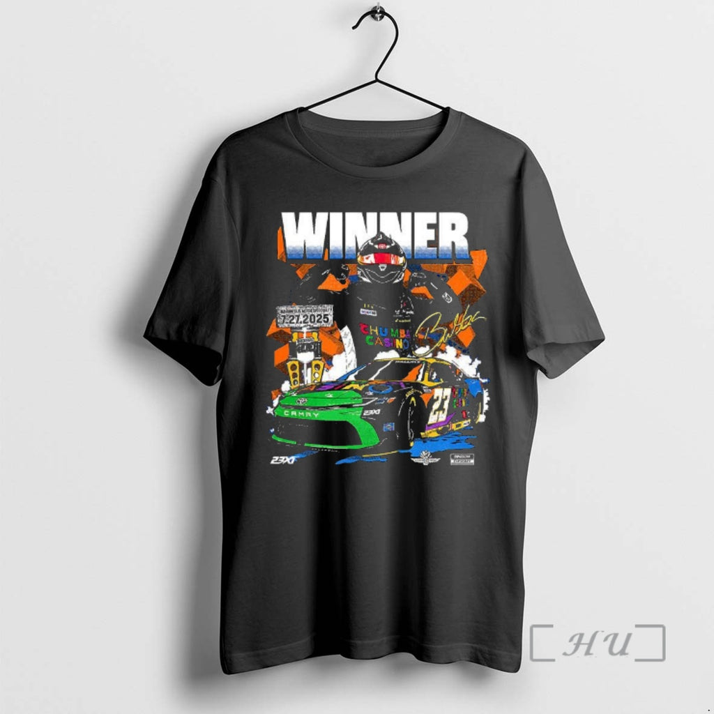 Officials 2025 Brickyard 400 Race Winner Signature Shirt Hoodie Sweatshirt | PurePodTees.com